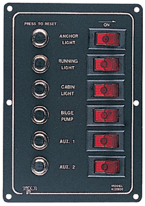 SEA-DOG LINE 422800-1 ALUMINUM BREAKER PANEL